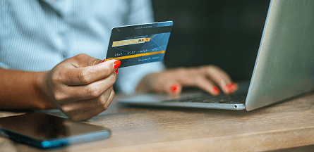 Entering a credit card