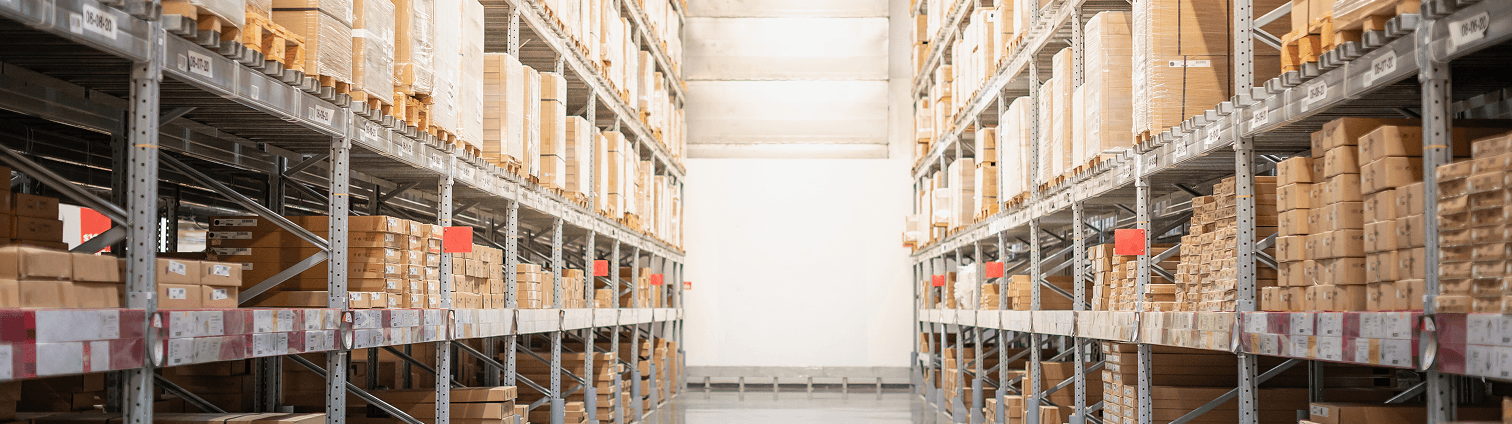 factory floor with shelves